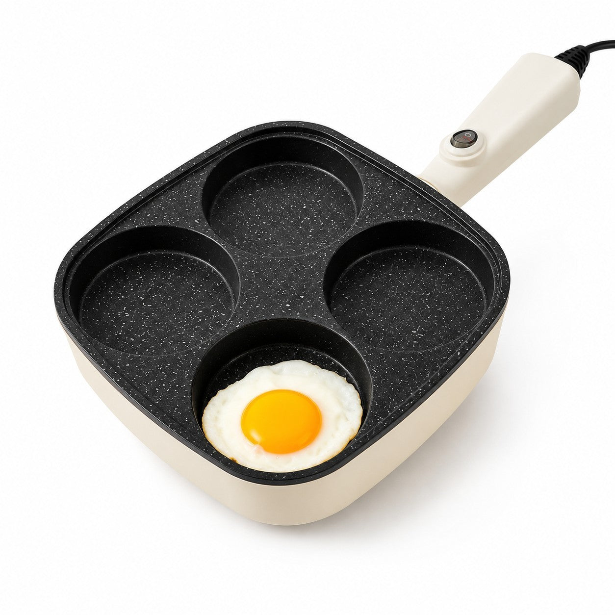 Frigideira Antiaderente 4 Cavidades para Ovos e Panquecas