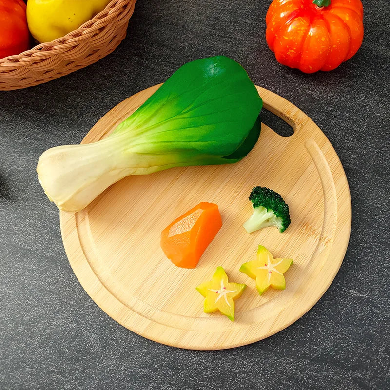 Tábua de Corte em Bambu para Carnes, Legumes e Frutas