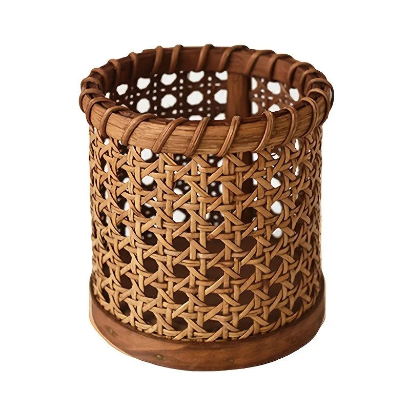 Porta Talheres em Bambu Multifuncional | Organizador para Colheres, Garfos e Utensílios