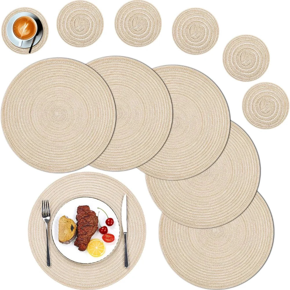Conjunto Jogo Americano Trançado Signature-0192-OutletMup-OutletMup