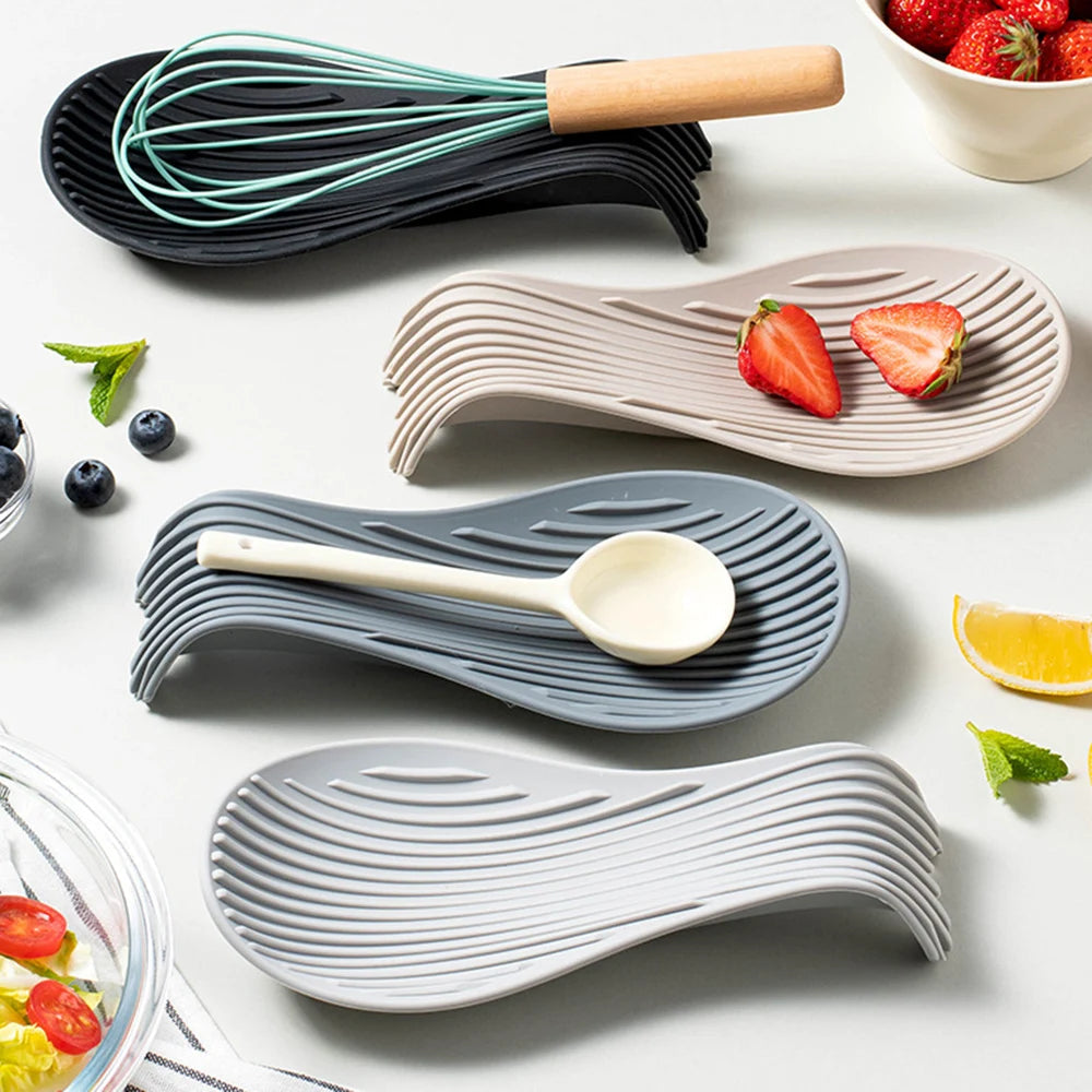 Descanso para Colher em Silicone Resistente ao Calor