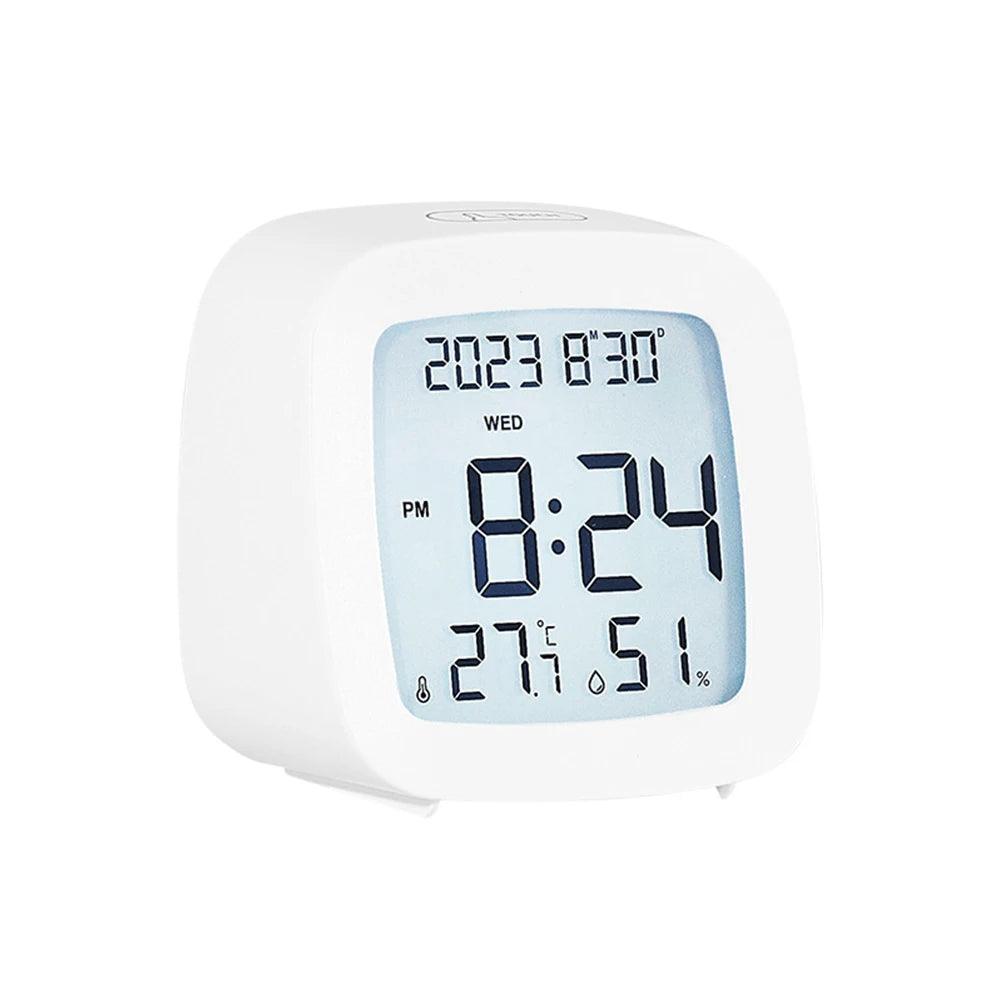 Relógio Despertador LED com Luz de Fundo Mup-0139-OutletMup-Branco tela Branca-OutletMup
