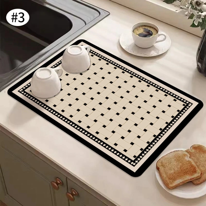 Tapete Super Absorvente para Secagem de Louças