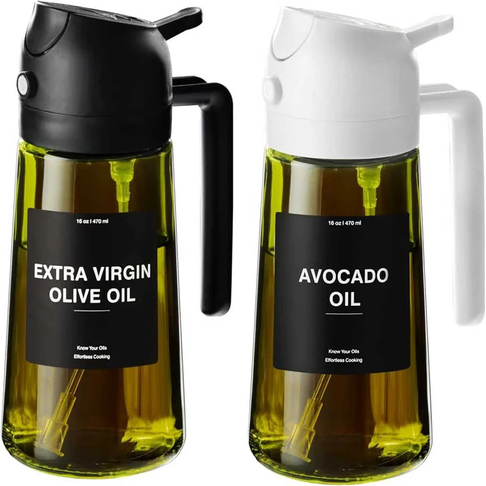 Borrifador de Azeite 2 em 1 com Dosador 470ml