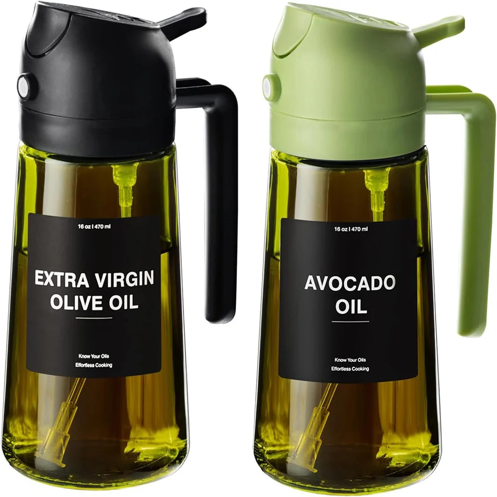 Borrifador de Azeite 2 em 1 com Dosador 470ml