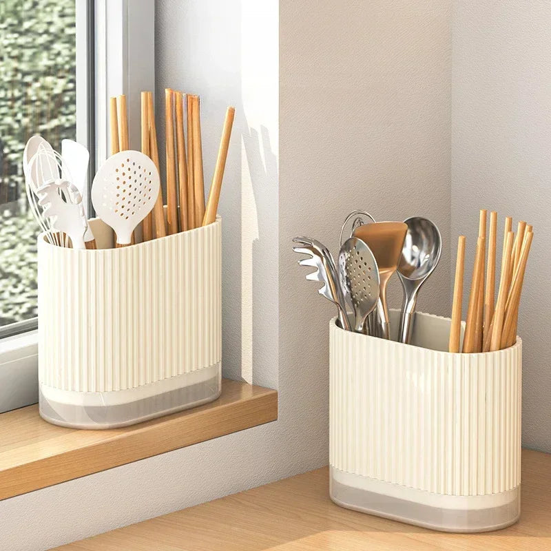 Porta Talheres com Escorredor e Suporte de Parede | Organizador para Cozinha