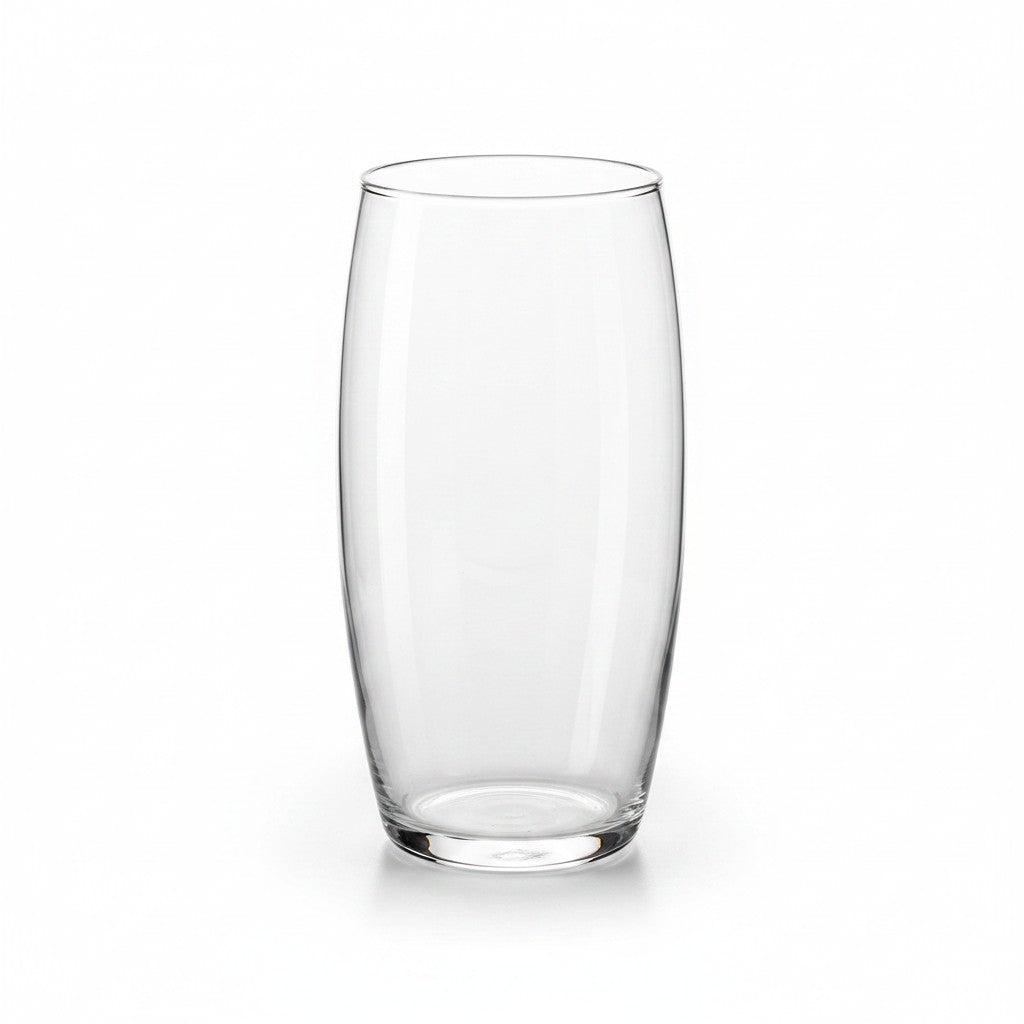Copo de vidro transparente Nadir Hollow Long Drink 300ml da Cucinamup com design geométrico elegante